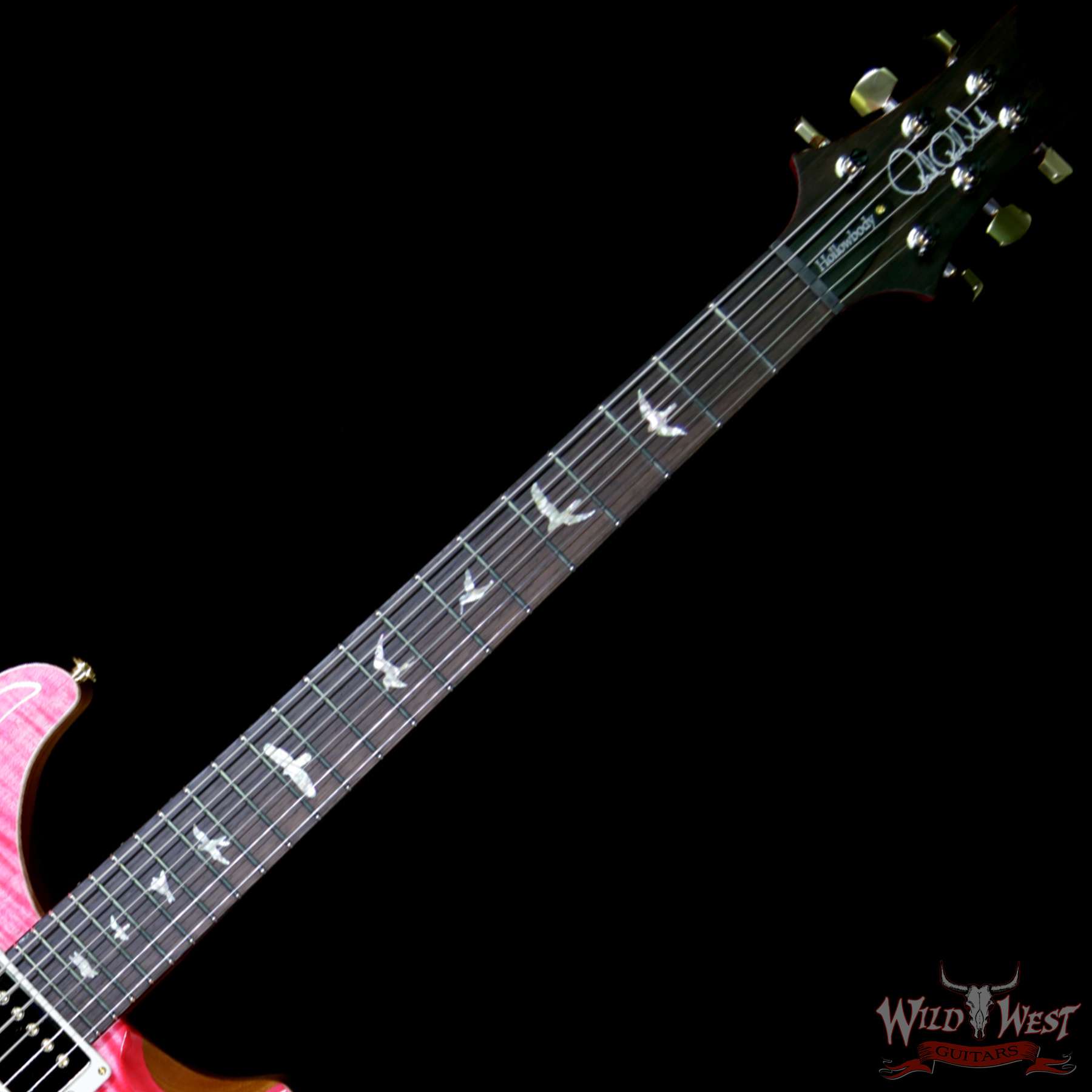 prs-wl-10top-ft-hibi-bonniepink-250877-bnf__wwg.jpg 2018 PRS Wood Library 10 Top Hollowbody I Piezo HB1 Flame Top & Neck Brazilian Rosewood Board Bonnie Pink - Image 9