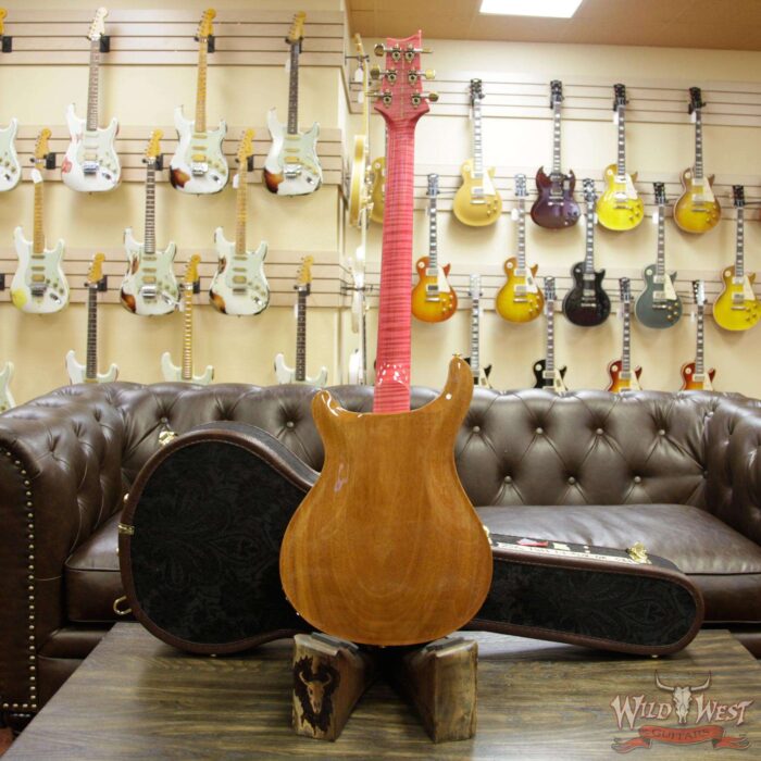 2018 PRS Wood Library 10 Top Hollowbody I Piezo HB1 Flame Top & Neck Brazilian Rosewood Board Bonnie Pink - Image 14