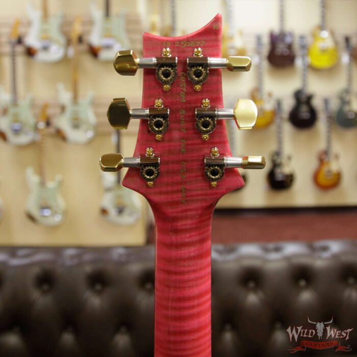 2018 PRS Wood Library 10 Top Hollowbody I Piezo HB1 Flame Top & Neck Brazilian Rosewood Board Bonnie Pink - Image 10