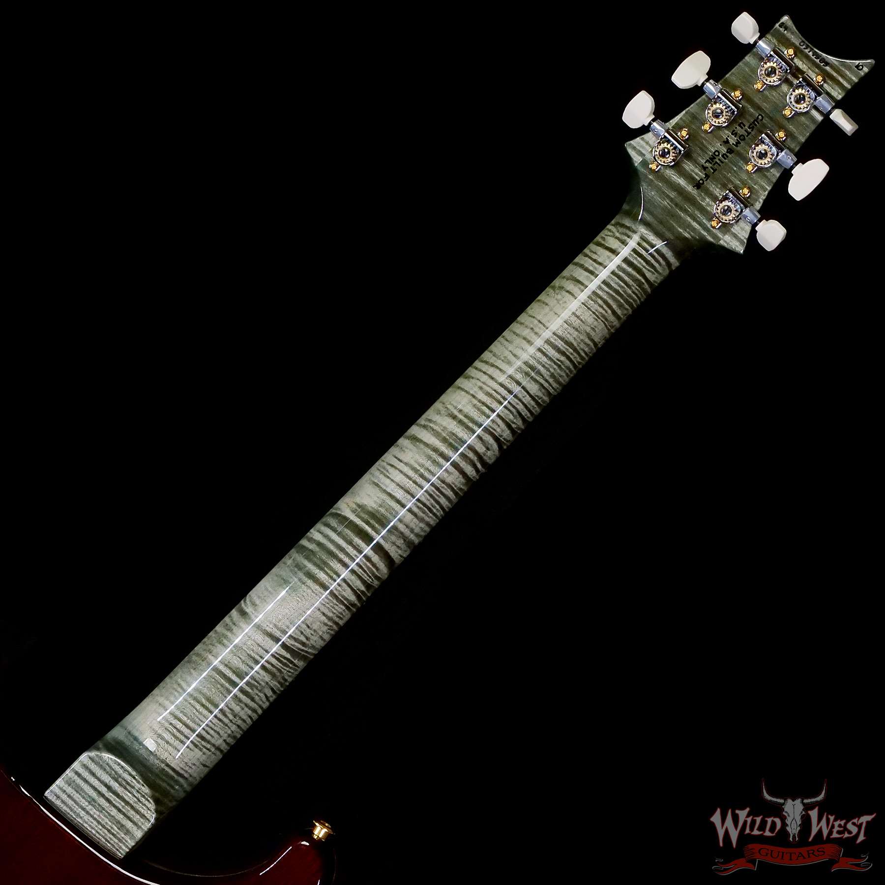 prs-wl-379585-c3__wwg.jpg Paul Reed Smith PRS Wood Library 10 Top Special 22 Semi-Hollow Flame Maple Neck Brazilian Rosewood Fingerboard Trampas Green 7.15 LBS (US Only / No International Shipping) - Image 5