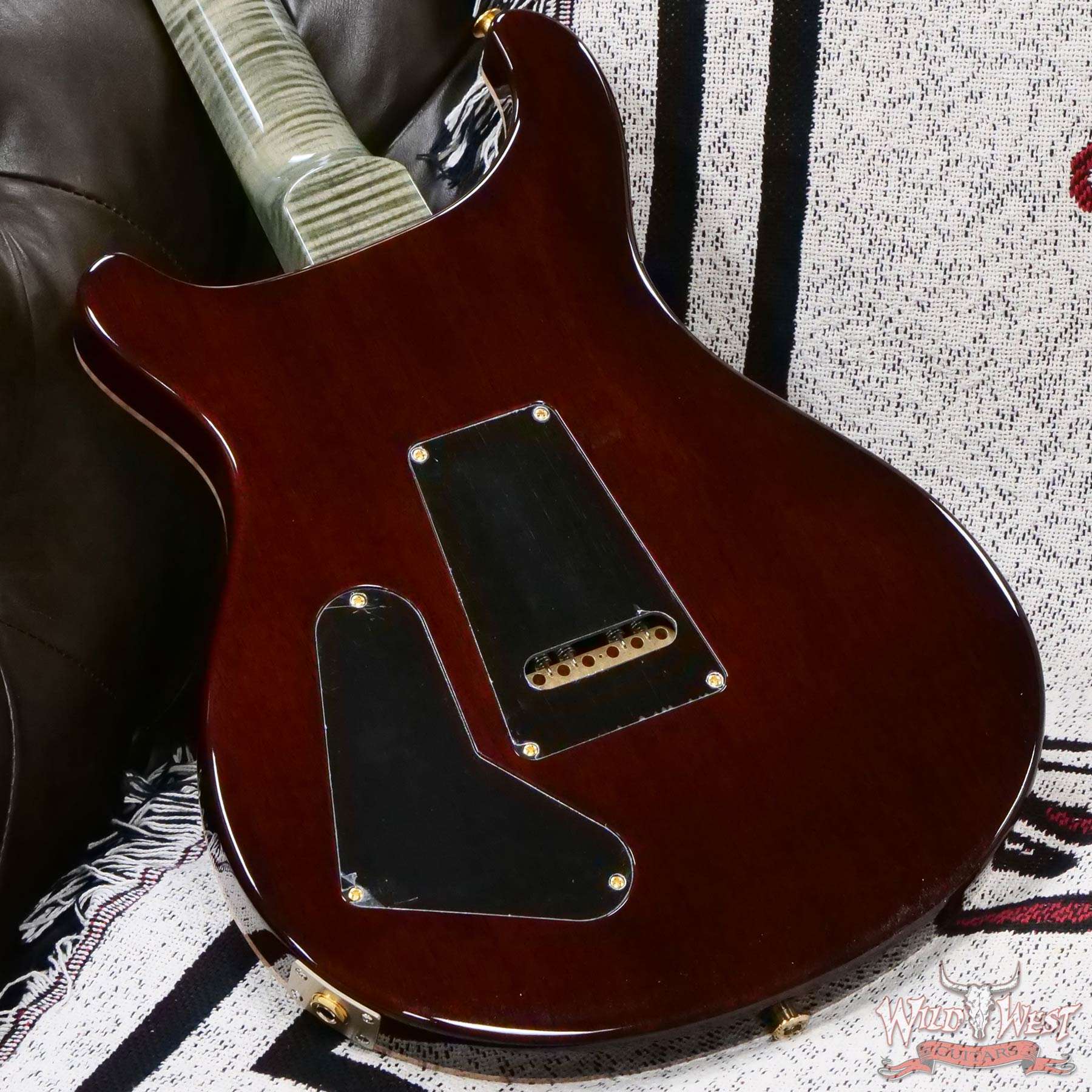 prs-wl-379585-d6__wwg.jpg Paul Reed Smith PRS Wood Library 10 Top Special 22 Semi-Hollow Flame Maple Neck Brazilian Rosewood Fingerboard Trampas Green 7.15 LBS (US Only / No International Shipping) - Image 11
