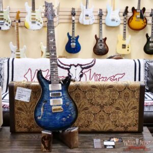Paul Reed Smith PRS Wood Library 10 Top Special 22 Semi-Hollow Flame Maple Neck Brazilian Rosewood Fingerboard River Blue Smokeburst 6.90 LBS (US Only / No International Shipping) - Image 6
