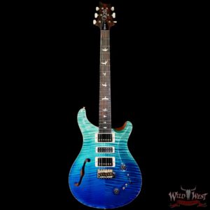 Paul Reed Smith PRS Wood Library 10 Top Special 22 Semi-Hollow Flame Maple Neck Brazilian Rosewood Fingerboard Blue Fade 6.95 LBS (US Only / No International Shipping) - Image 3