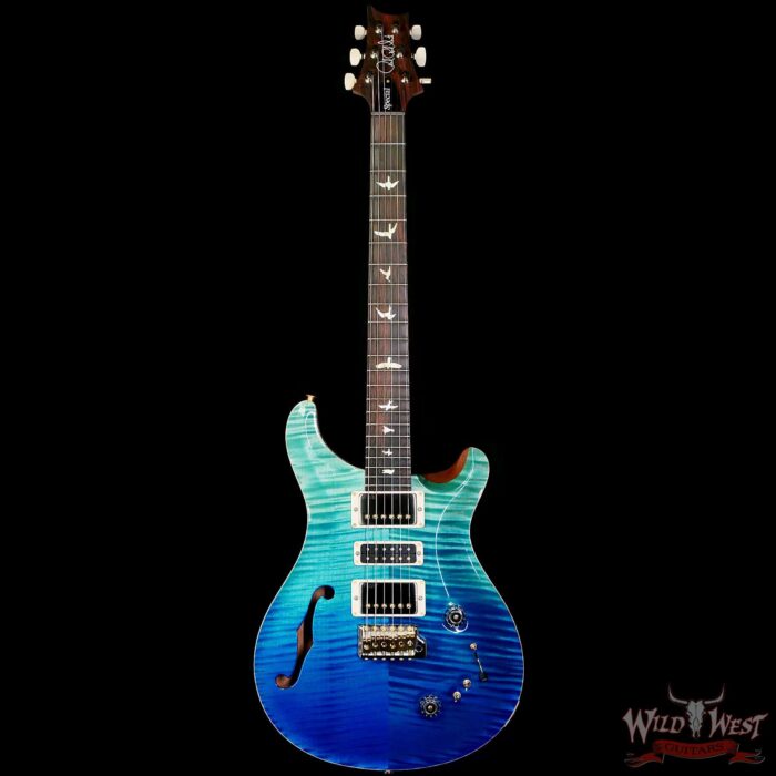 Paul Reed Smith PRS Wood Library 10 Top Special 22 Semi-Hollow Flame Maple Neck Brazilian Rosewood Fingerboard Blue Fade 6.95 LBS (US Only / No International Shipping) - Image 3