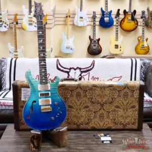 Paul Reed Smith PRS Wood Library 10 Top Special 22 Semi-Hollow Flame Maple Neck Brazilian Rosewood Fingerboard Blue Fade 6.95 LBS (US Only / No International Shipping) - Image 6