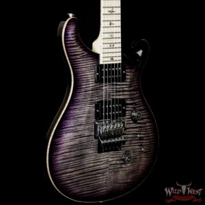 PRS Wood Library Artist Package Custom 24 Floyd Rose Flame Maple Top Neck & Board Charcoal Purple Burst - Image 4