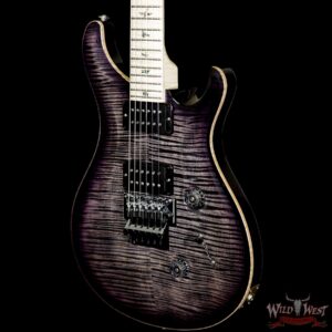 PRS Wood Library Artist Package Custom 24 Floyd Rose Flame Maple Top Neck & Board Charcoal Purple Burst - Image 2