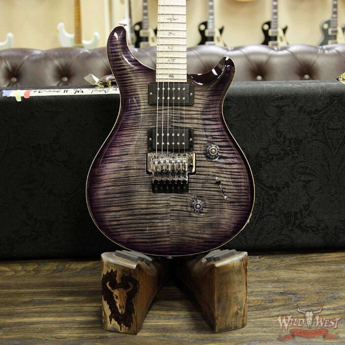 PRS Wood Library Artist Package Custom 24 Floyd Rose Flame Maple Top Neck & Board Charcoal Purple Burst - Image 10
