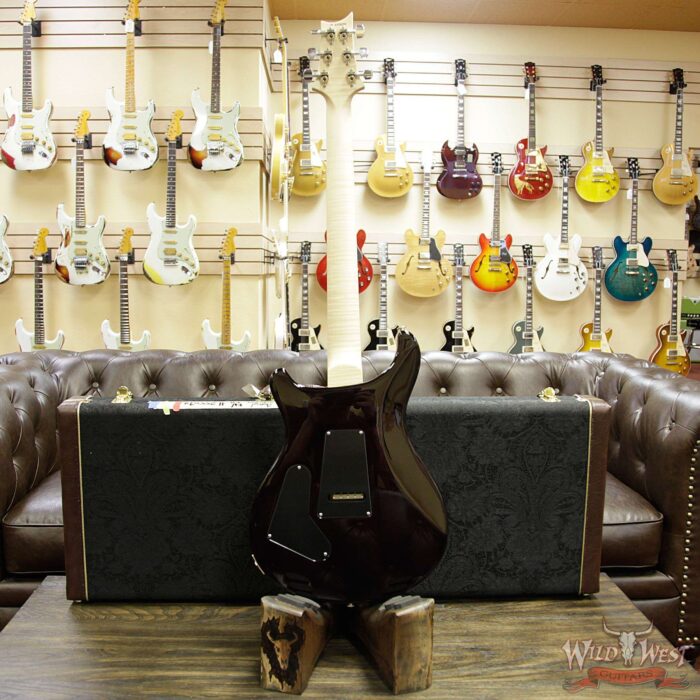 PRS Wood Library Artist Package Custom 24 Floyd Rose Flame Maple Top Neck & Board Charcoal Purple Burst - Image 15