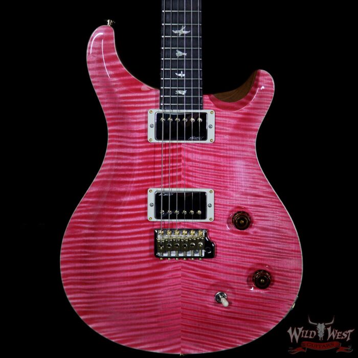 PRS Wood Library Artist Package Custom 22 Flame Maple Top Brazilian Rosewood Board Bonnie Pink - Image 3