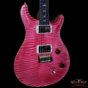 PRS Wood Library Artist Package Custom 22 Flame Maple Top Brazilian Rosewood Board Bonnie Pink - Image 4