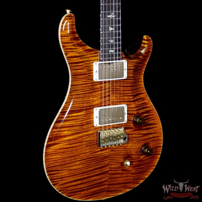 Paul Reed Smith PRS Wood Library Artist Package Custom 22 Flame Maple Top Brazilian Rosewood Board Yellow Tiger - Image 4
