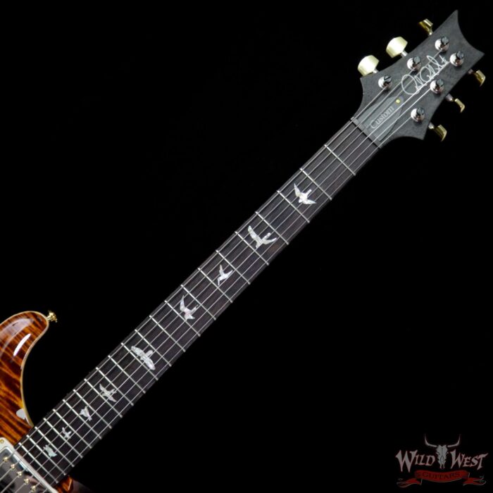 Paul Reed Smith PRS Wood Library Artist Package Custom 22 Flame Maple Top Brazilian Rosewood Board Yellow Tiger - Image 9