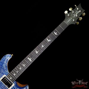 PRS Wood Library Artist Package Custom 24 Fatback Flame Top Neck African Blackwood Board Faded Blue Jean - Image 8