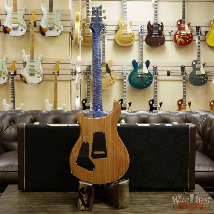 PRS Wood Library Artist Package Custom 24 Fatback Flame Top Neck African Blackwood Board Faded Blue Jean - Image 15