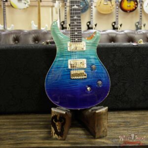 PRS Wood Library Artist Package Custom 24 Fatback Flame Maple Neck African Blackwood Board Blue Fade - Image 10