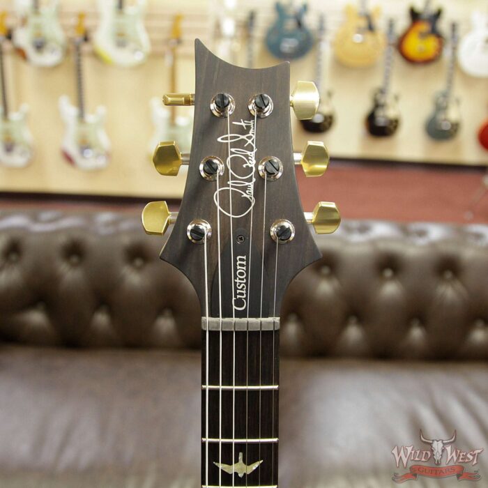 PRS Wood Library Artist Package Custom 24 Fatback Flame Maple Neck African Blackwood Board Blue Fade - Image 9
