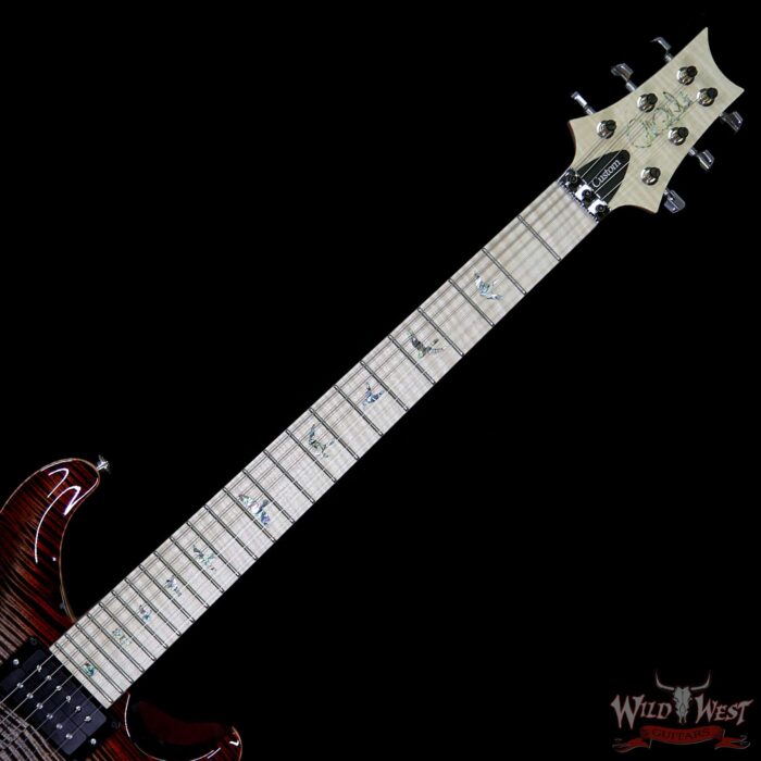 PRS Wood Library Artist Package Custom 24 Floyd Rose Flame Maple Top Neck & Board Charcoal Cherry Burst - Image 8