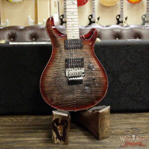 PRS Wood Library Artist Package Custom 24 Floyd Rose Flame Maple Top Neck & Board Charcoal Cherry Burst - Image 10