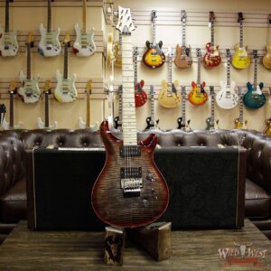 PRS Wood Library Artist Package Custom 24 Floyd Rose Flame Maple Top Neck & Board Charcoal Cherry Burst - Image 11