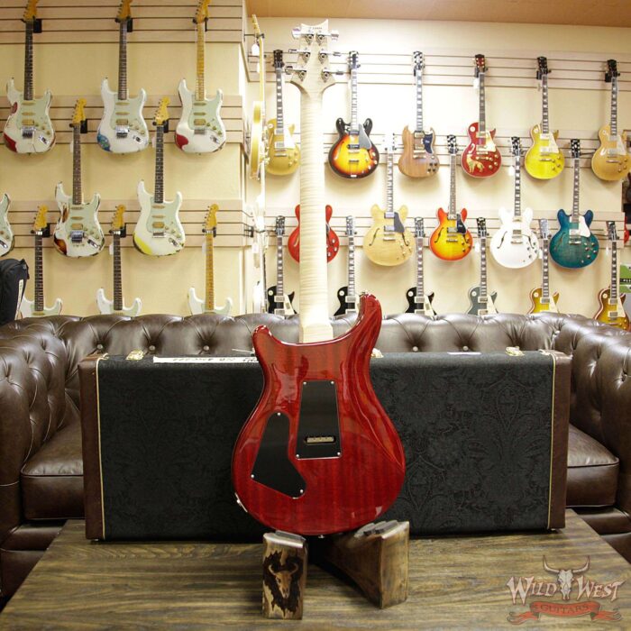 PRS Wood Library Artist Package Custom 24 Floyd Rose Flame Maple Top Neck & Board Charcoal Cherry Burst - Image 15