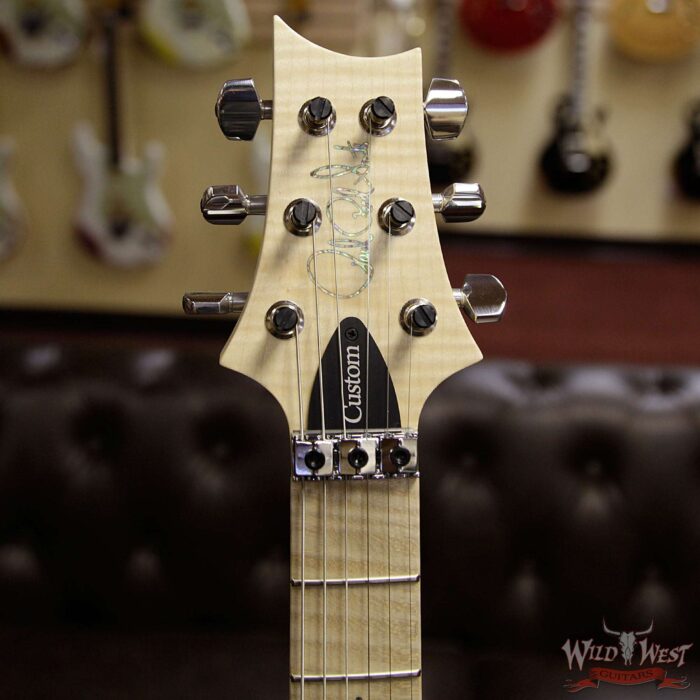 PRS Wood Library Artist Package Custom 24 Floyd Rose Flame Maple Top Neck & Board Charcoal Cherry Burst - Image 9
