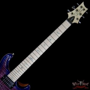 PRS Wood Library Artist Package Custom 24 Floyd Rose Flame Maple Top Neck & Board Violet Blue Burst - Image 8