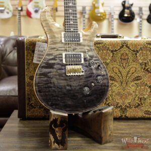 PRS Wood Library Artist Package Quilt Top Custom 24 Piezo P24 Brazilian Rosewood Board Grey Black Fade - Image 10