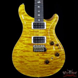 PRS Wood Library Artist Package Quilted Top Custom 24 Piezo P24 Brazilian Rosewood Board Santana Yellow - Image 3