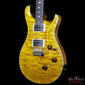 PRS Wood Library Artist Package Quilted Top Custom 24 Piezo P24 Brazilian Rosewood Board Santana Yellow - Image 2