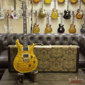 PRS Wood Library Artist Package Quilted Top Custom 24 Piezo P24 Brazilian Rosewood Board Santana Yellow - Image 11