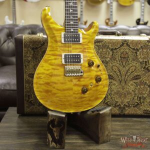 PRS Wood Library Artist Package Quilted Top Custom 24 Piezo P24 Brazilian Rosewood Board Santana Yellow - Image 12