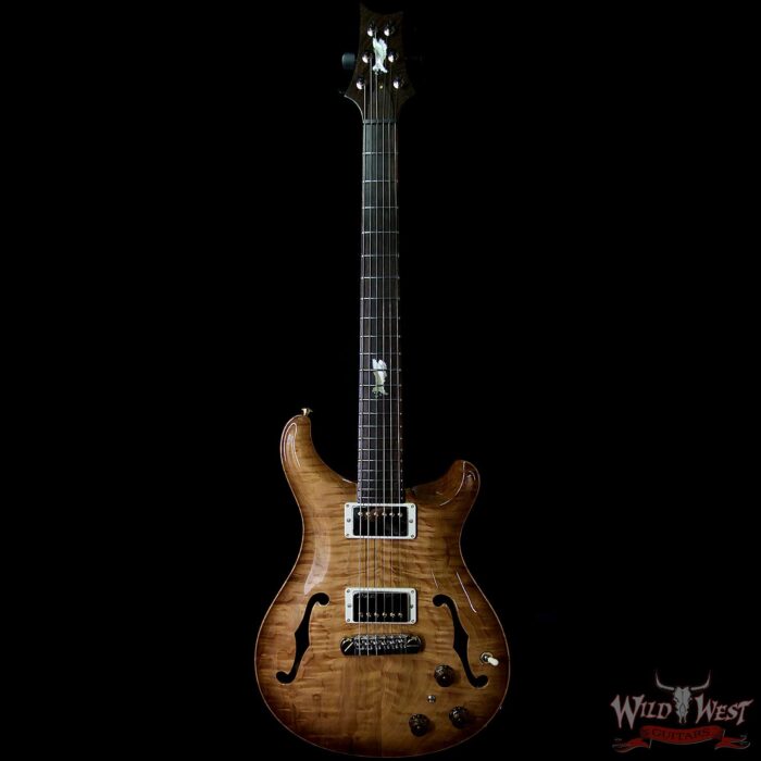 2018 PRS Private Stock 7155 Hollowbody I Piezo HBI Figured Cedar Top Brazilian Rosewood Fretboard Natural - Image 5