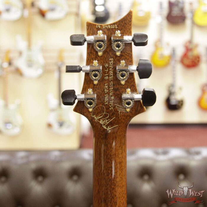 2018 PRS Private Stock 7155 Hollowbody I Piezo HBI Figured Cedar Top Brazilian Rosewood Fretboard Natural - Image 10