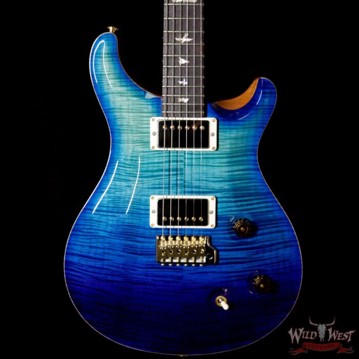 2018 Paul Reed Smith PRS Wood Library Artist Package Custom 22 Flame Maple Top Blue Fade - Image 3