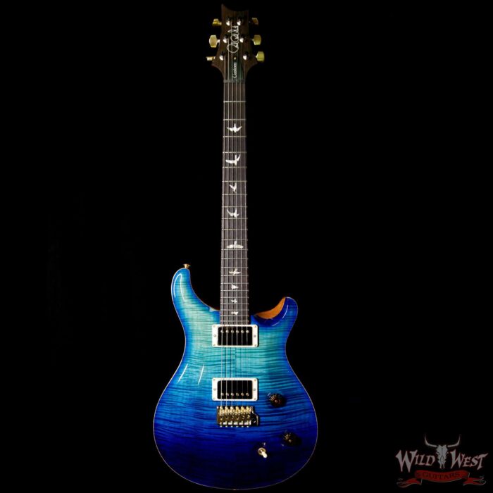2018 Paul Reed Smith PRS Wood Library Artist Package Custom 22 Flame Maple Top Blue Fade - Image 5