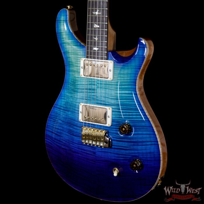 2018 Paul Reed Smith PRS Wood Library Artist Package Custom 22 Flame Maple Top Blue Fade - Image 2