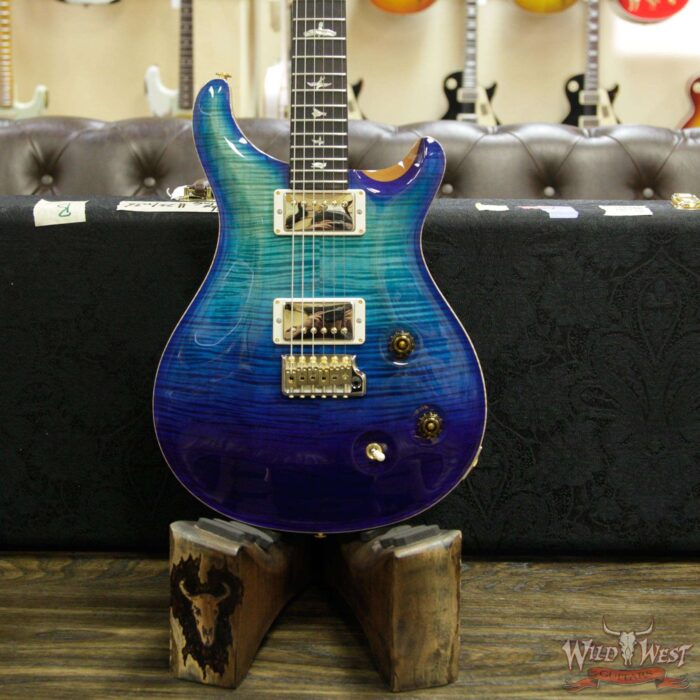 2018 Paul Reed Smith PRS Wood Library Artist Package Custom 22 Flame Maple Top Blue Fade - Image 10