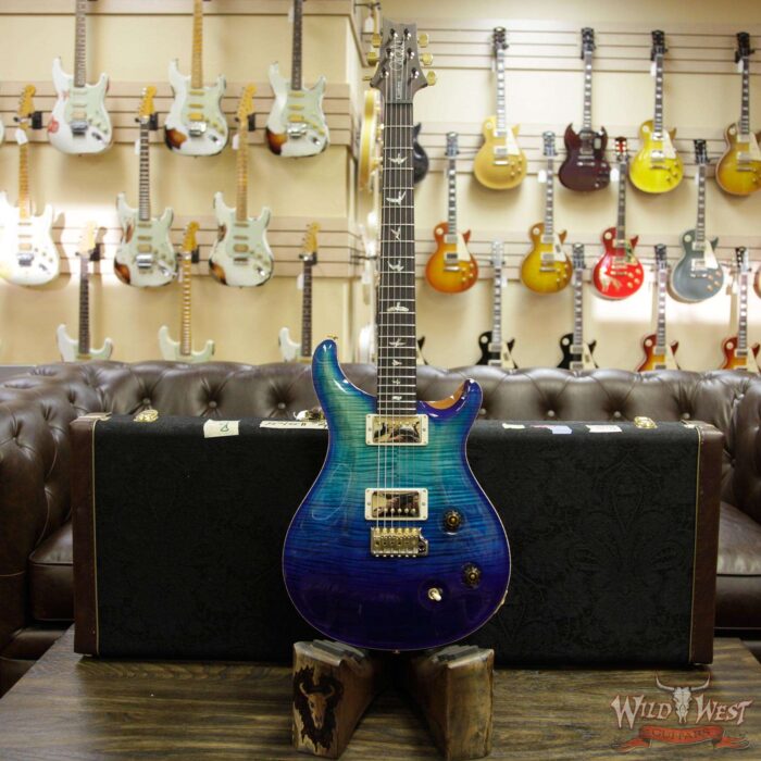 2018 Paul Reed Smith PRS Wood Library Artist Package Custom 22 Flame Maple Top Blue Fade - Image 11