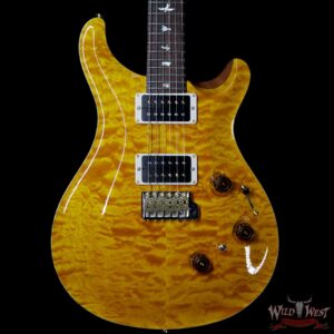 PRS Wood Library Artist Package Quilt Top Custom 24 Piezo P24 Brazilian Rosewood Board Santana Yellow - Image 3