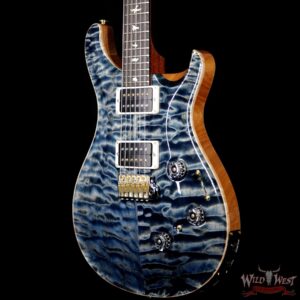 PRS Wood Library Artist Package Quilt Top Custom 24 Piezo P24 Brazilian Rosewood Board Faded Whale Blue - Image 2