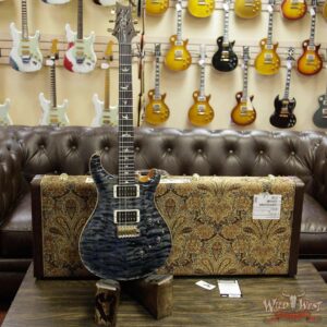 PRS Wood Library Artist Package Quilt Top Custom 24 Piezo P24 Brazilian Rosewood Board Faded Whale Blue - Image 11