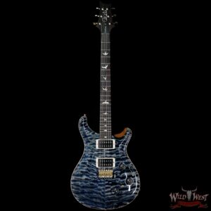 PRS Wood Library Artist Package Quilt Top Custom 24 Piezo P24 Brazilian Rosewood Board Faded Whale Blue - Image 4