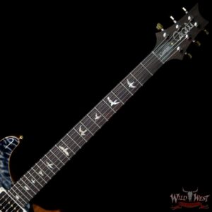 PRS Wood Library Artist Package Quilt Top Custom 24 Piezo P24 Brazilian Rosewood Board Faded Whale Blue - Image 8