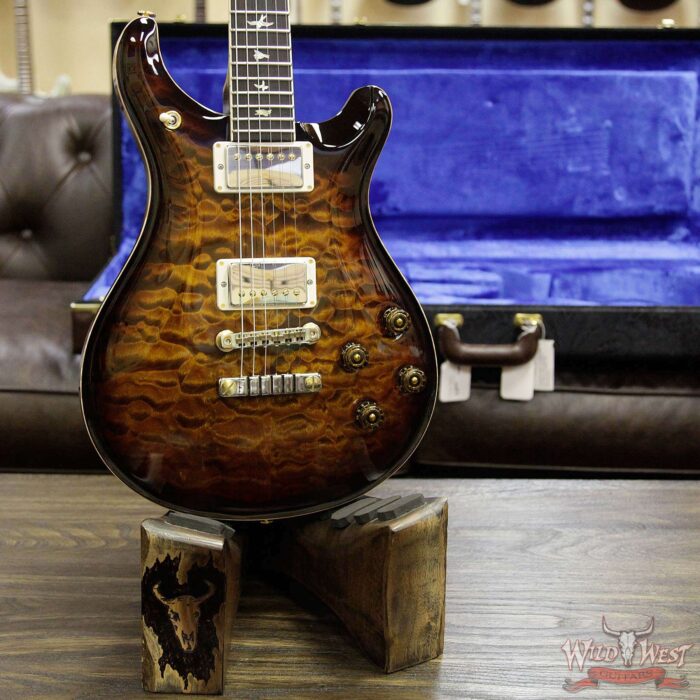 PRS Wood Library Artist Package McCarty 594 Quilt Maple Top Brazilian Rosewood Fretboard Black Gold Burst - Image 13