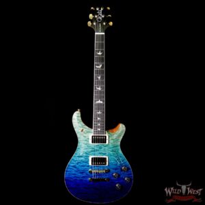 2018 PRS Wood Libaray Artist Package McCarty 594 Quilt Maple Top Ebony Board Fade Blue - Image 5