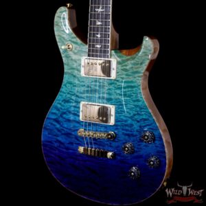 2018 PRS Wood Libaray Artist Package McCarty 594 Quilt Maple Top Ebony Board Fade Blue - Image 2