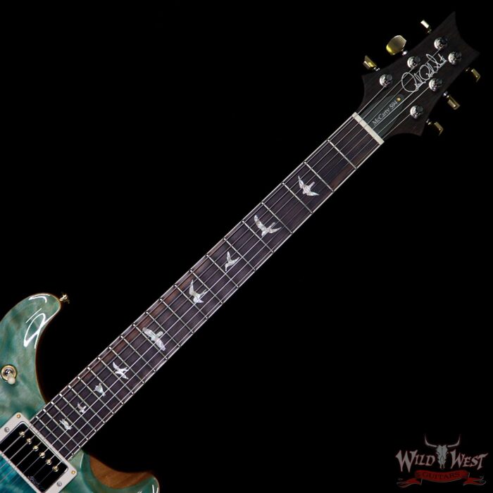 PRS Wood Library Artist Package McCarty 594 Quilt Maple Top Brazilian Rosewood Board Blue Fade - Image 6