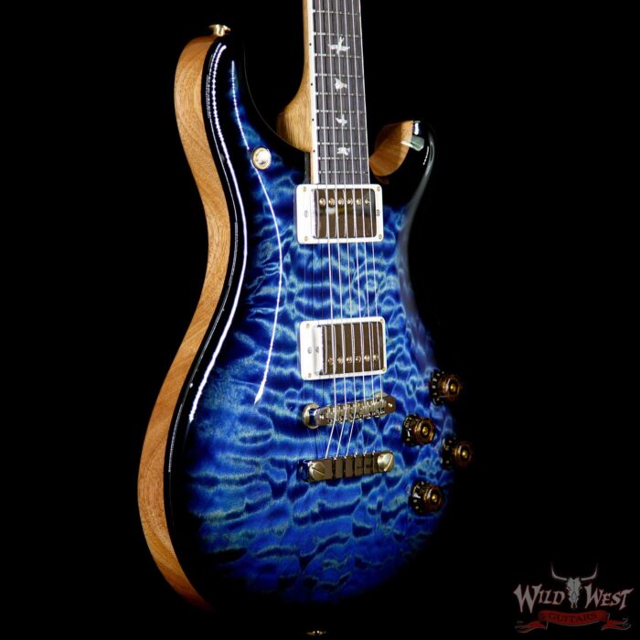 PRS Wood Library Artist Package McCarty 594 1-Piece Quilted Maple Top Brazilian Rosewood Fretboard River Blue Smokeburst - Image 4