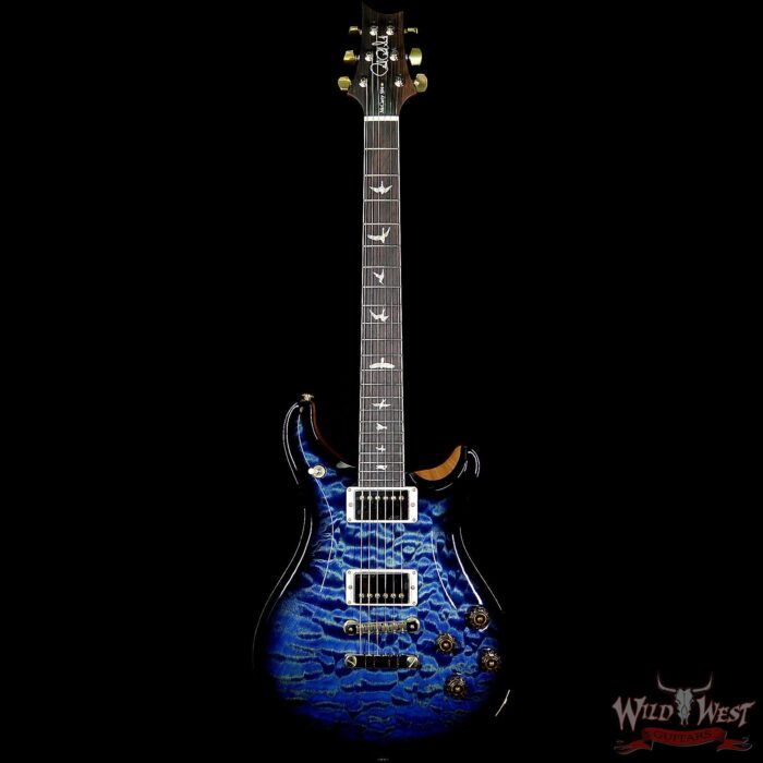 PRS Wood Library Artist Package McCarty 594 1-Piece Quilted Maple Top Brazilian Rosewood Fretboard River Blue Smokeburst - Image 5